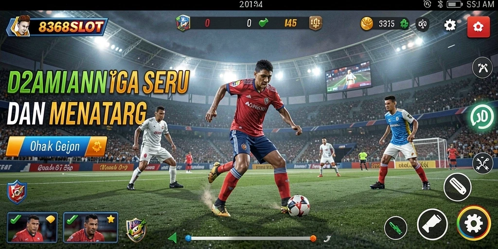 Tampilan gameplay seru dalam 8368SLOT dengan berbagai olahraga.