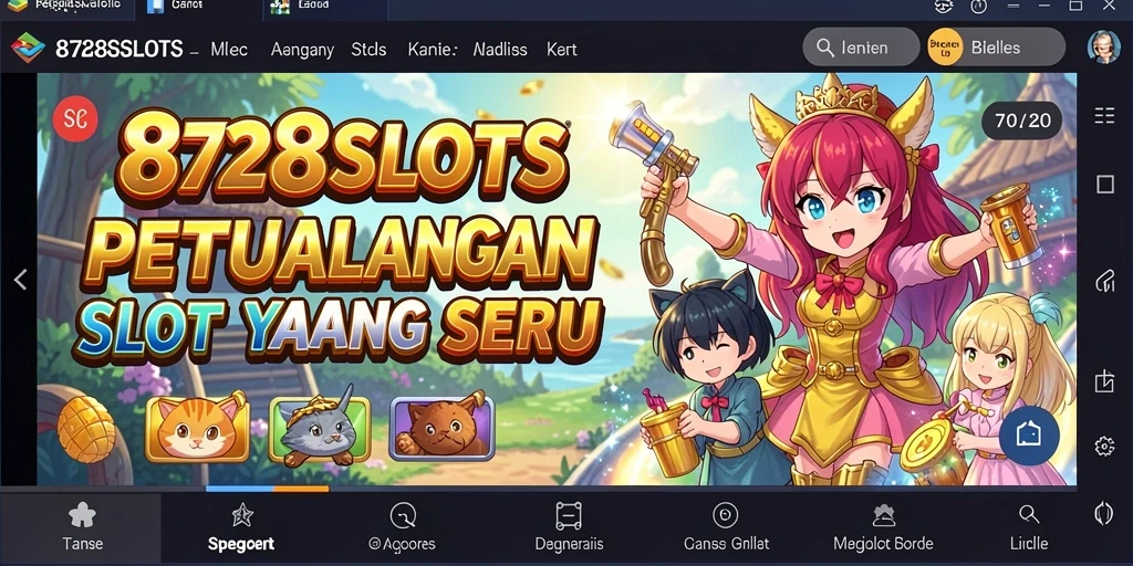 Tampilan gameplay Anime yang mendebarkan dari 8728SLOTS.