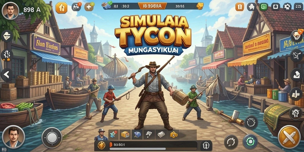 Tampilan gameplay Tycoon yang seru dan menantang di 898A.