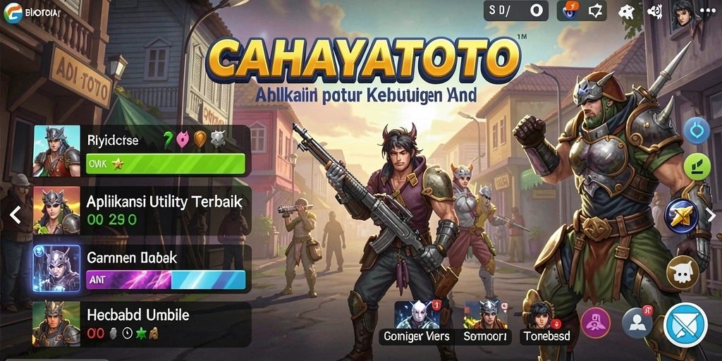 Tampilan utama CAHAYATOTO yang memudahkan akses berbagai fitur.