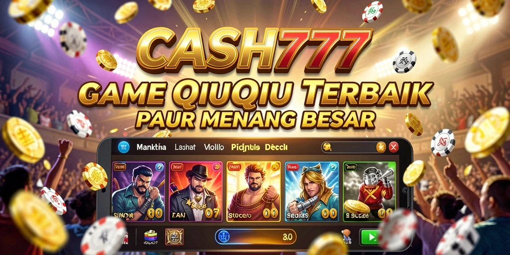 Screenshot gameplay CASH777 menampilkan aksi seru QiuQiu.
