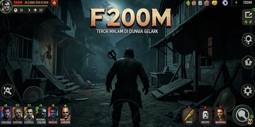 Tangkapan layar F200M menampilkan suasana menyeramkan yang membuat jantung berdebar.