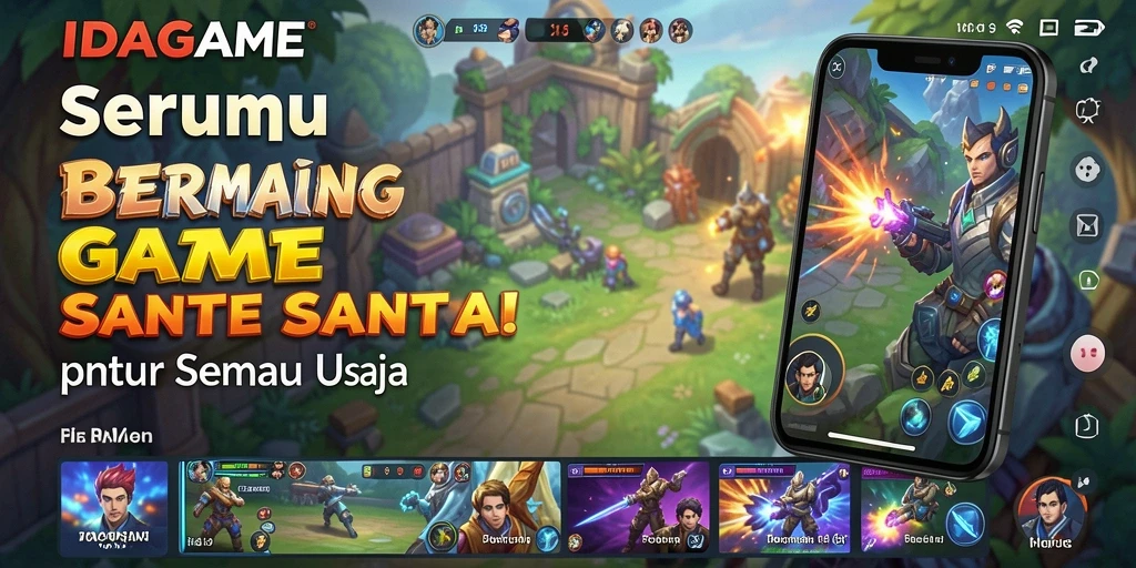 Tampilan gameplay IDAGAME yang seru dan mengasyikkan.