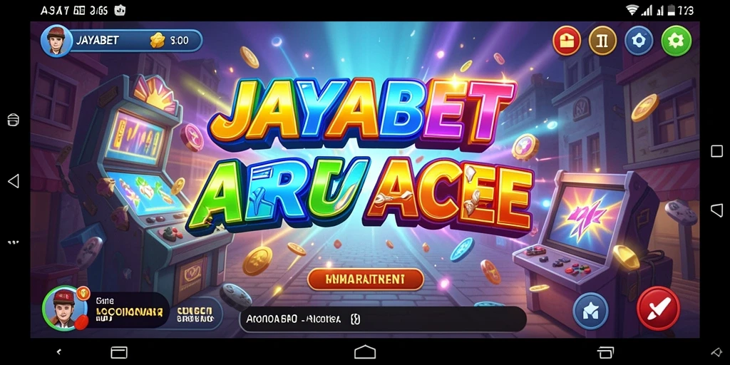 Tampilan gameplay JAYABET menampilkan aksi penuh warna dan tantangan menegangkan.