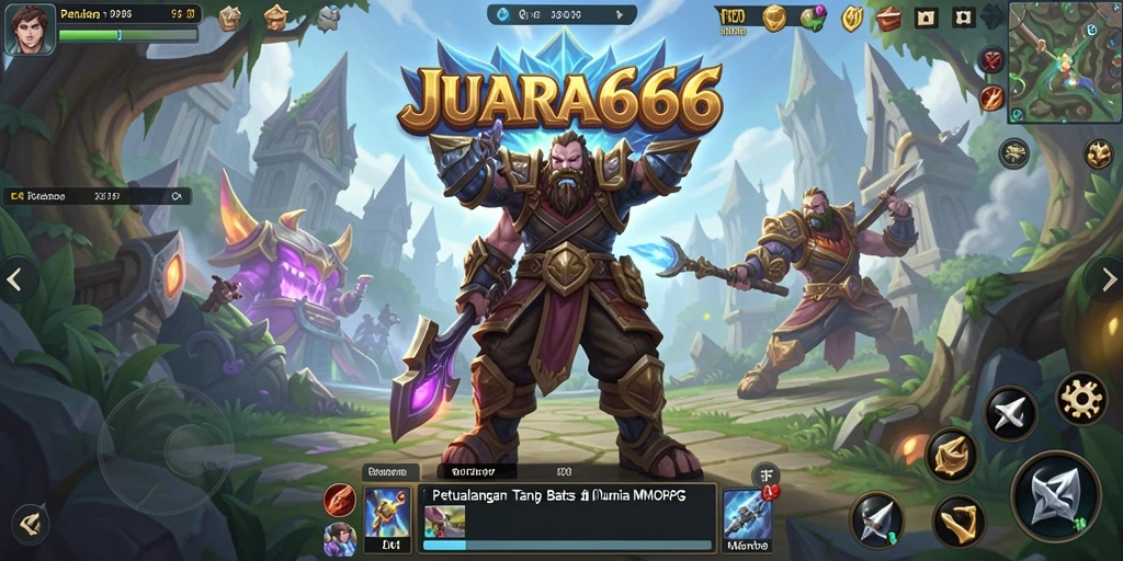 Tampilan dinamis JUARA666 dengan aksi pertempuran yang seru.