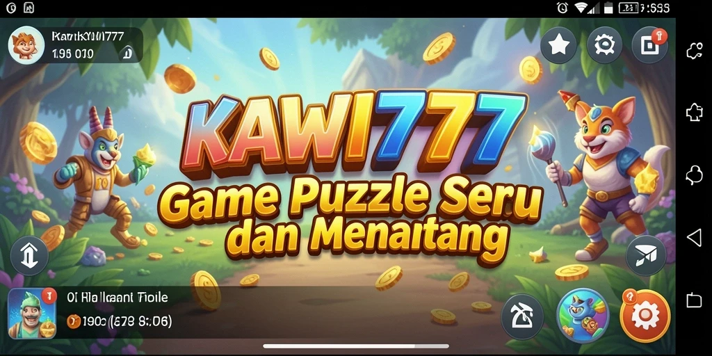 Tampilan gameplay penuh warna dari KAWI777 yang menantang.