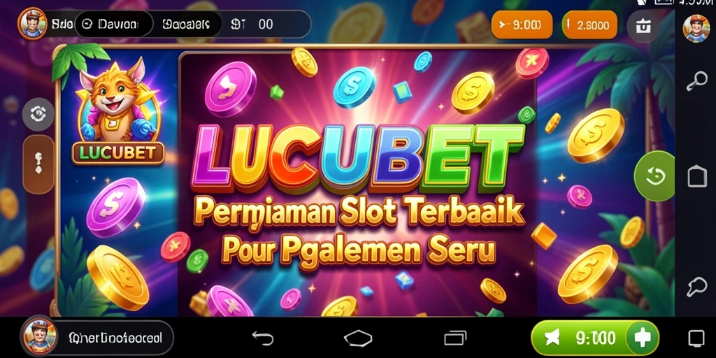 Tampilan gameplay menarik dari LUCUBET dengan berbagai mesin Slot.
