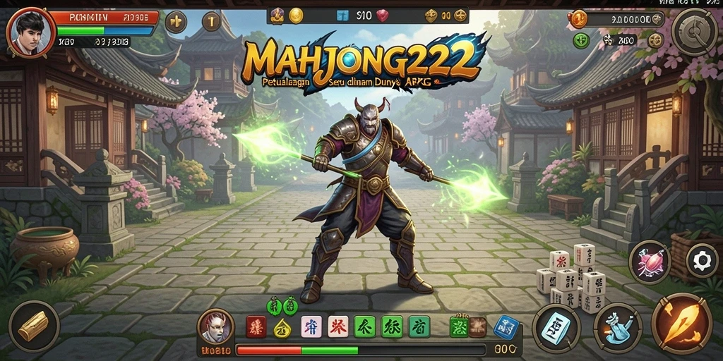 Tampilan gameplay seru di dunia ARPG MAHJONG222.