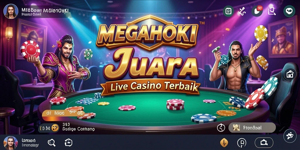 Tampilan gameplay MEGAHOKI di Live Casino yang mendebarkan.