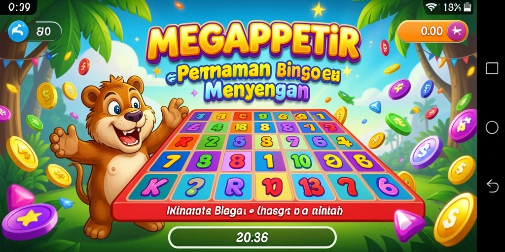 Screenshot utama MEGAPETIR menampilkan gameplay seru permainan Bingo.