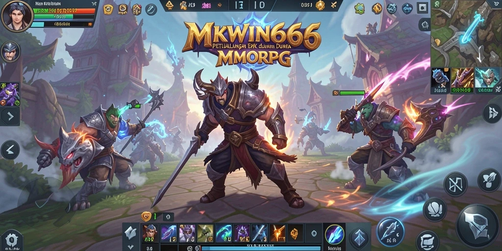 Screenshot dari gameplay <strong>MKWIN666</strong> yang menampilkan pertarungan epik antar pemain.