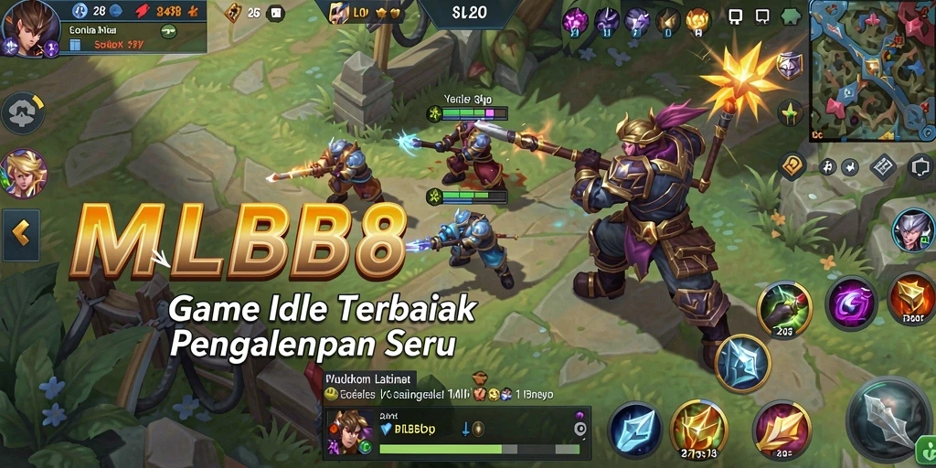 Tampilan gameplay seru dalam MLBB8 dengan karakter yang beraksi.
