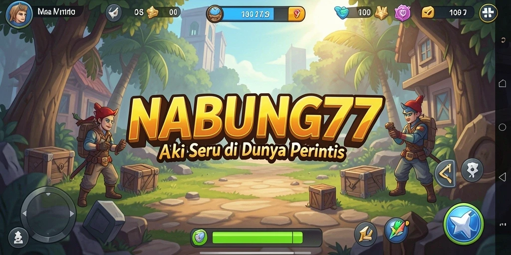Screenshot menunjukkan aksi seru dalam gameplay NABUNG77.