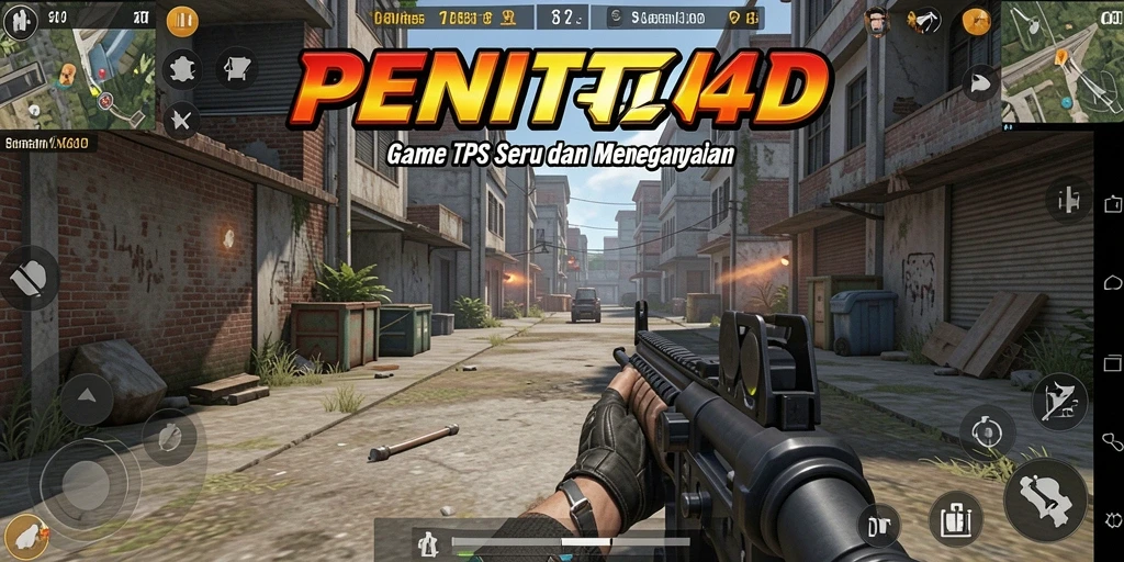 Tampilan aksi mendebarkan dalam gameplay PENITI4D di arena tempur.