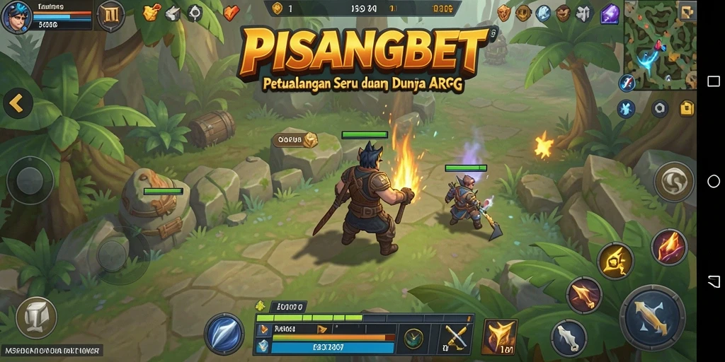 Gameplay PISANGBET dengan aksi seru dan karakter unik.