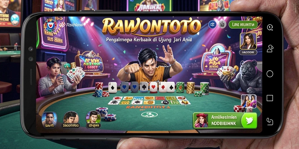 Tampilan layar utama RAWONTOTO menampilkan beragam permainan Kasino yang menarik.