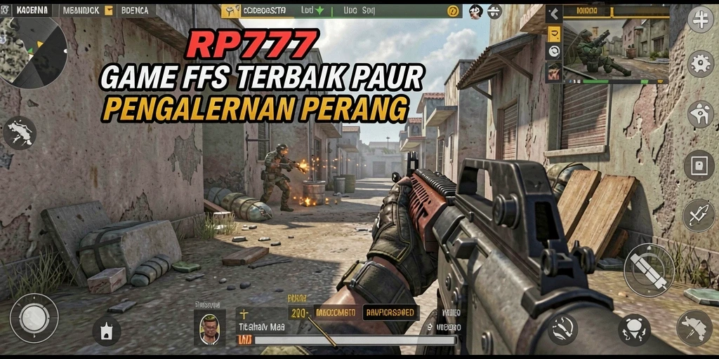 Screenshot gameplay RP777 menunjukkan aksi tembak-menembak yang seru.