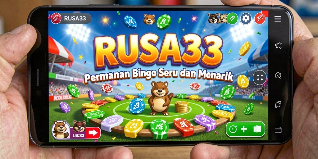 Screenshot RUSA33 menampilkan momen seru permainan Bingo.