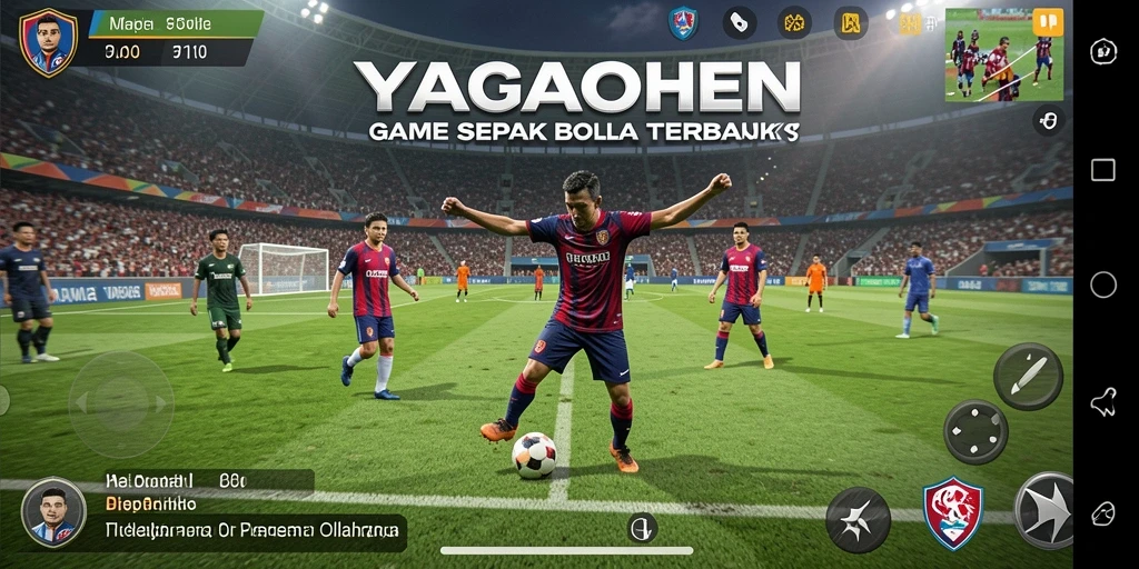 Gameplay YAGAOHEN yang seru dan mendebarkan di lapangan sepak bola.